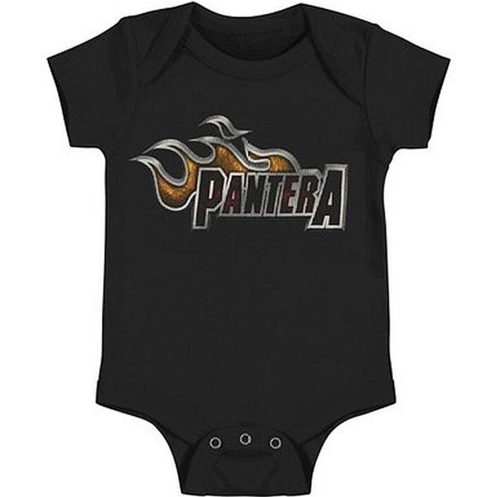 Pantera Lil Dragster Infant Baby Romper 24 Months Flame Logo Black New